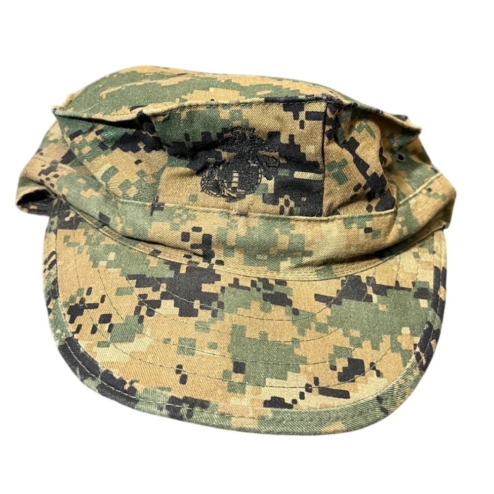 Sekri Industries MARPAT Garrison Cap Mens Medium‎ Woodland Camo USMC Utility